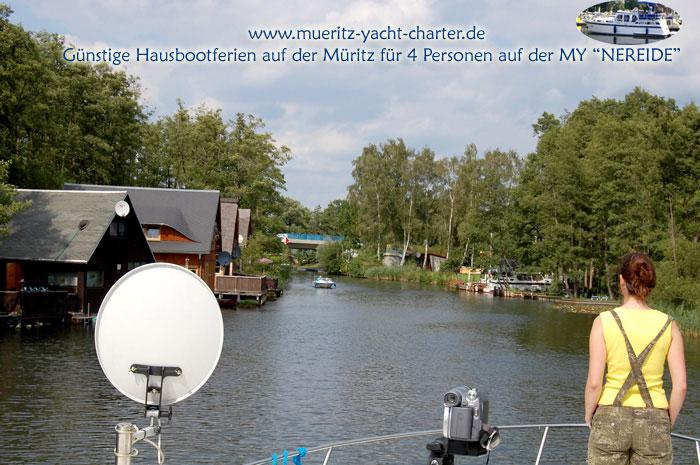 Kanalfahrt Auf Mritz Havel Wasserstrae Bei Mirow